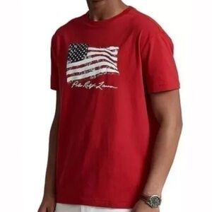 NWT. POLO RALPH LAUREN Men’s American Flag T-Shirt